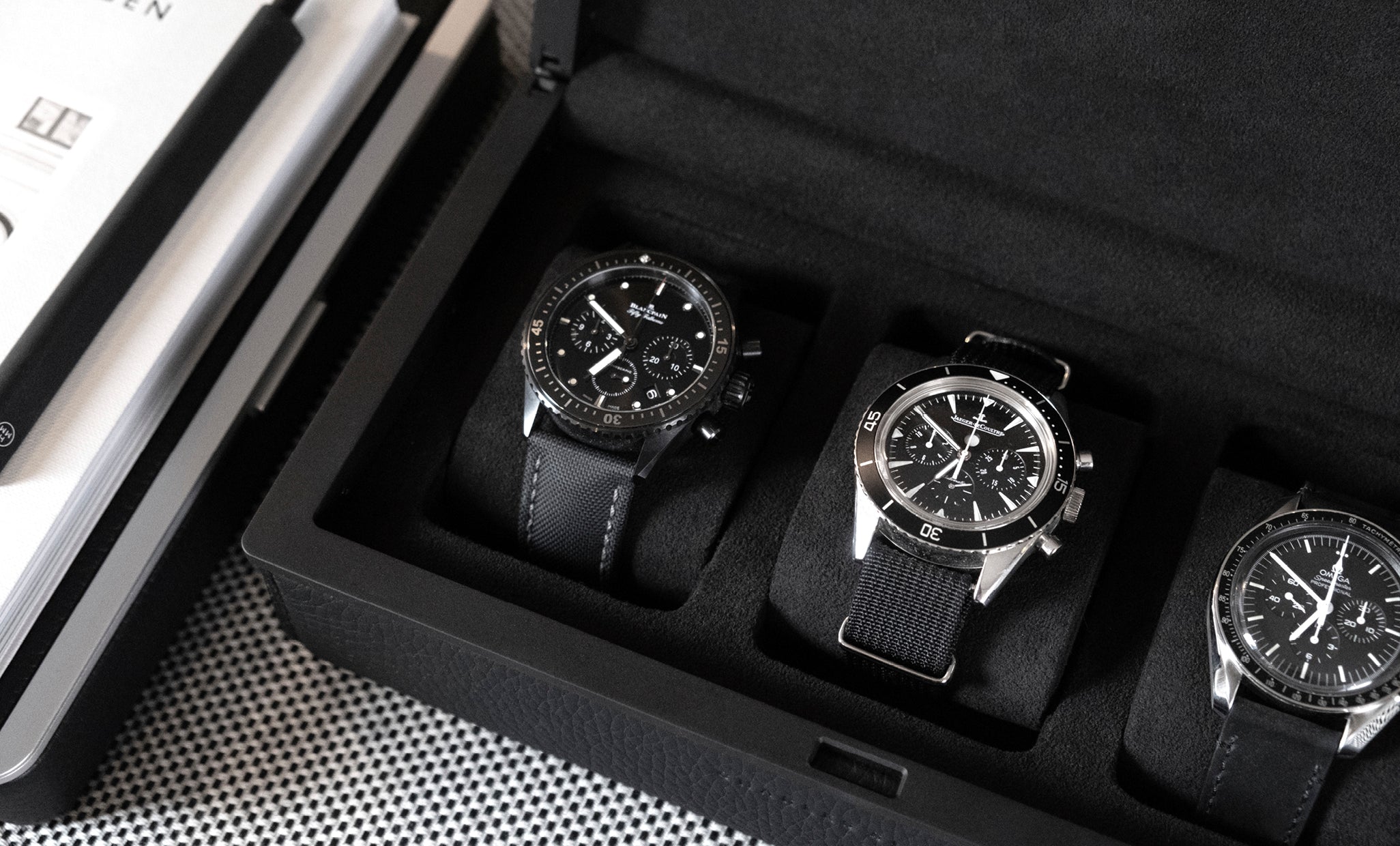 luxury watch case for up to 3 watches