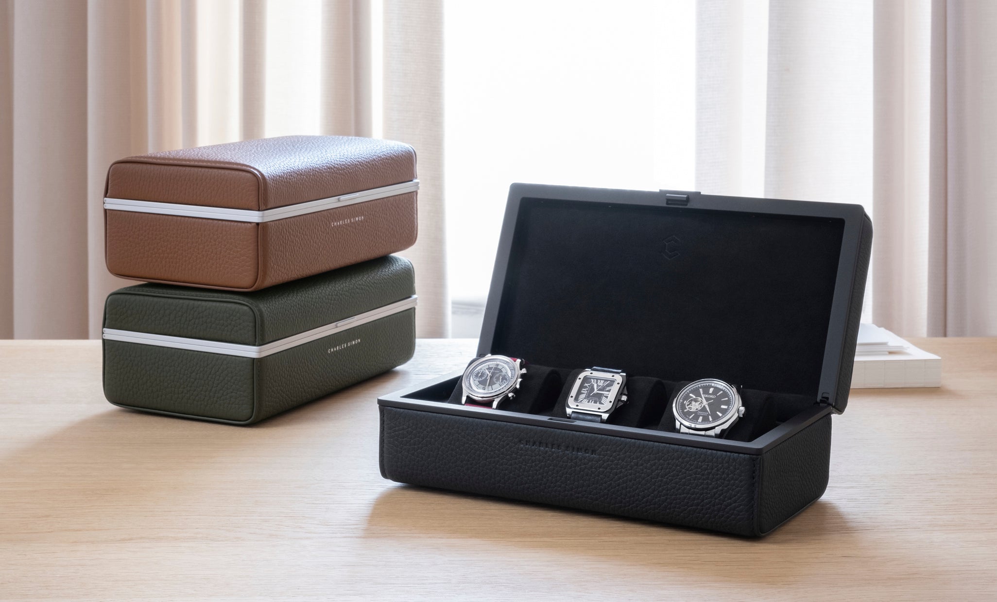 watch accessories for up to 3 watches, luxury watch accessories for 3 watches