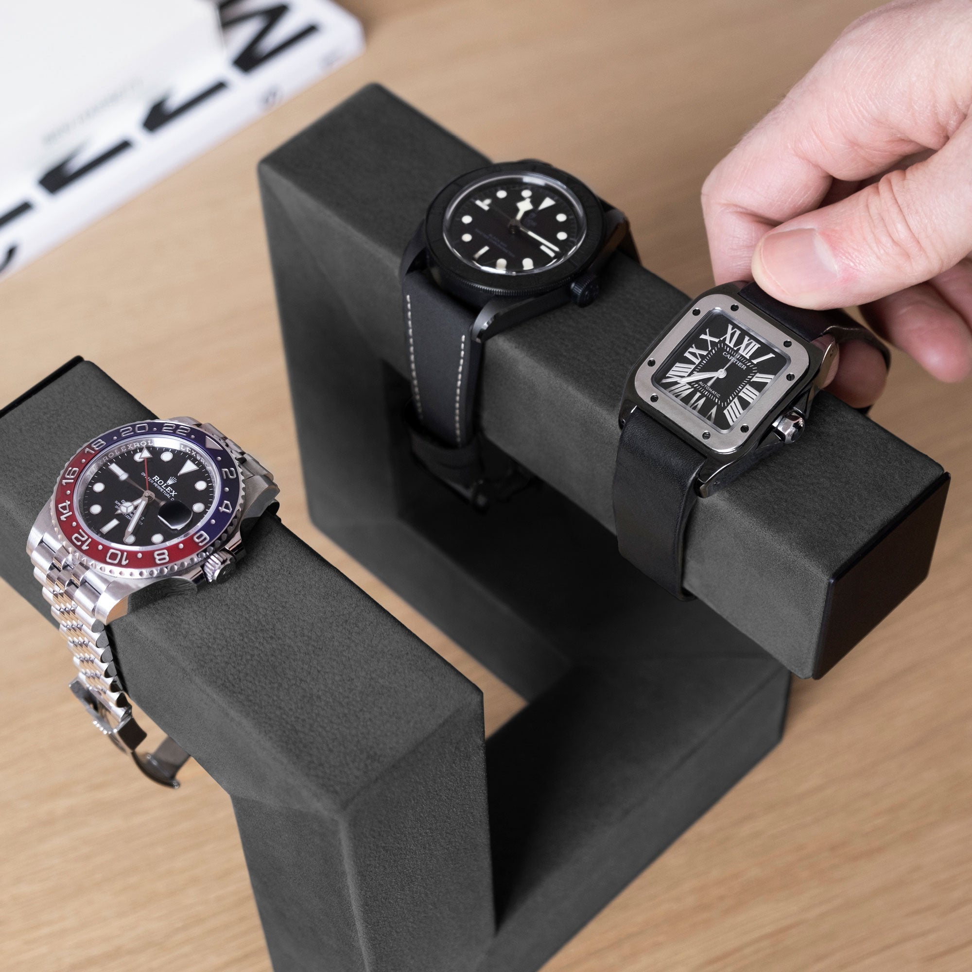 HUDSON 3 PORTE-MONTRES - GRIS / GRIS