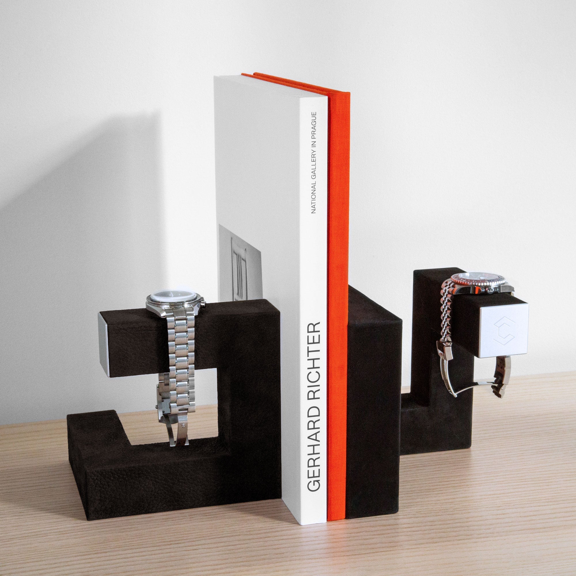 Hudson 1 display stand as contemporary art sculptural piece lifestyle photo