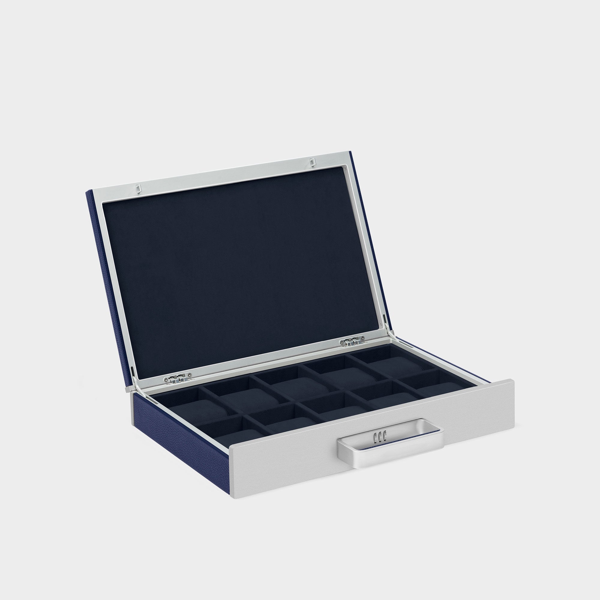 Sapphire Charles Simon Mackenzie watch briefcase handmade to hold up to 10 watches