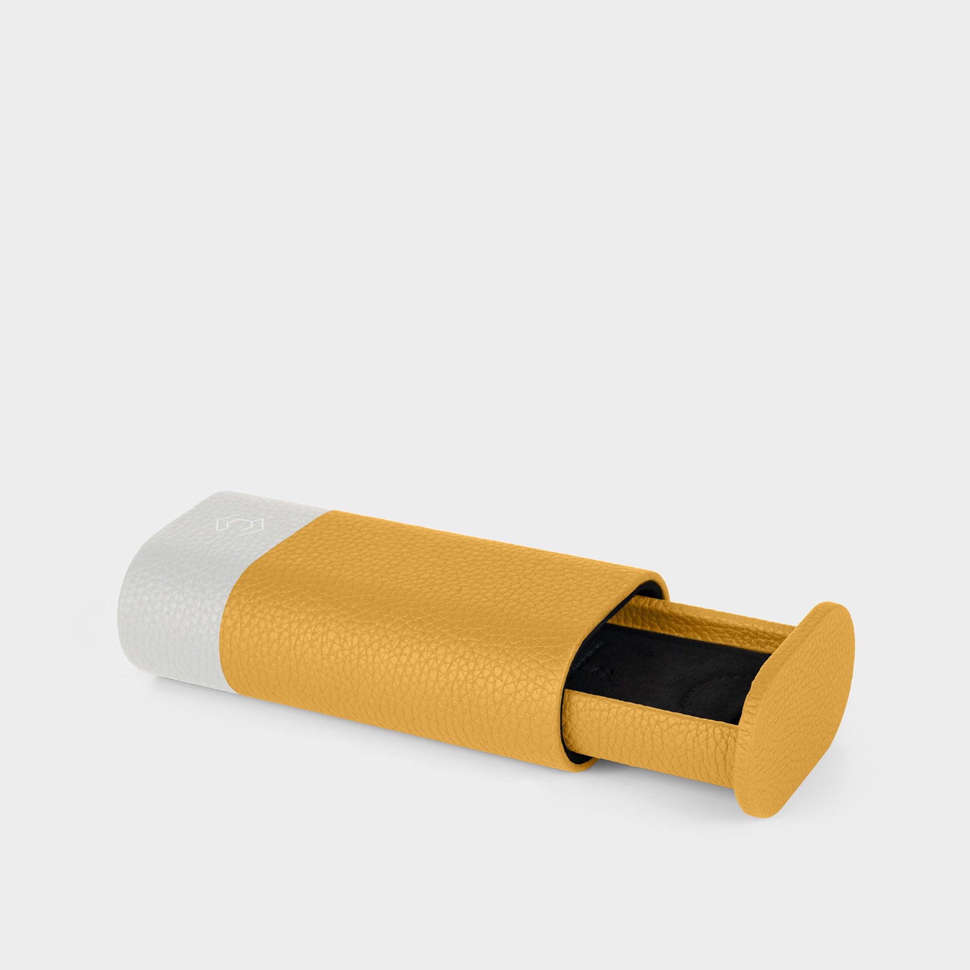 Leather watch roll premium single watch holder, durable leather travel case for luxury watch protection