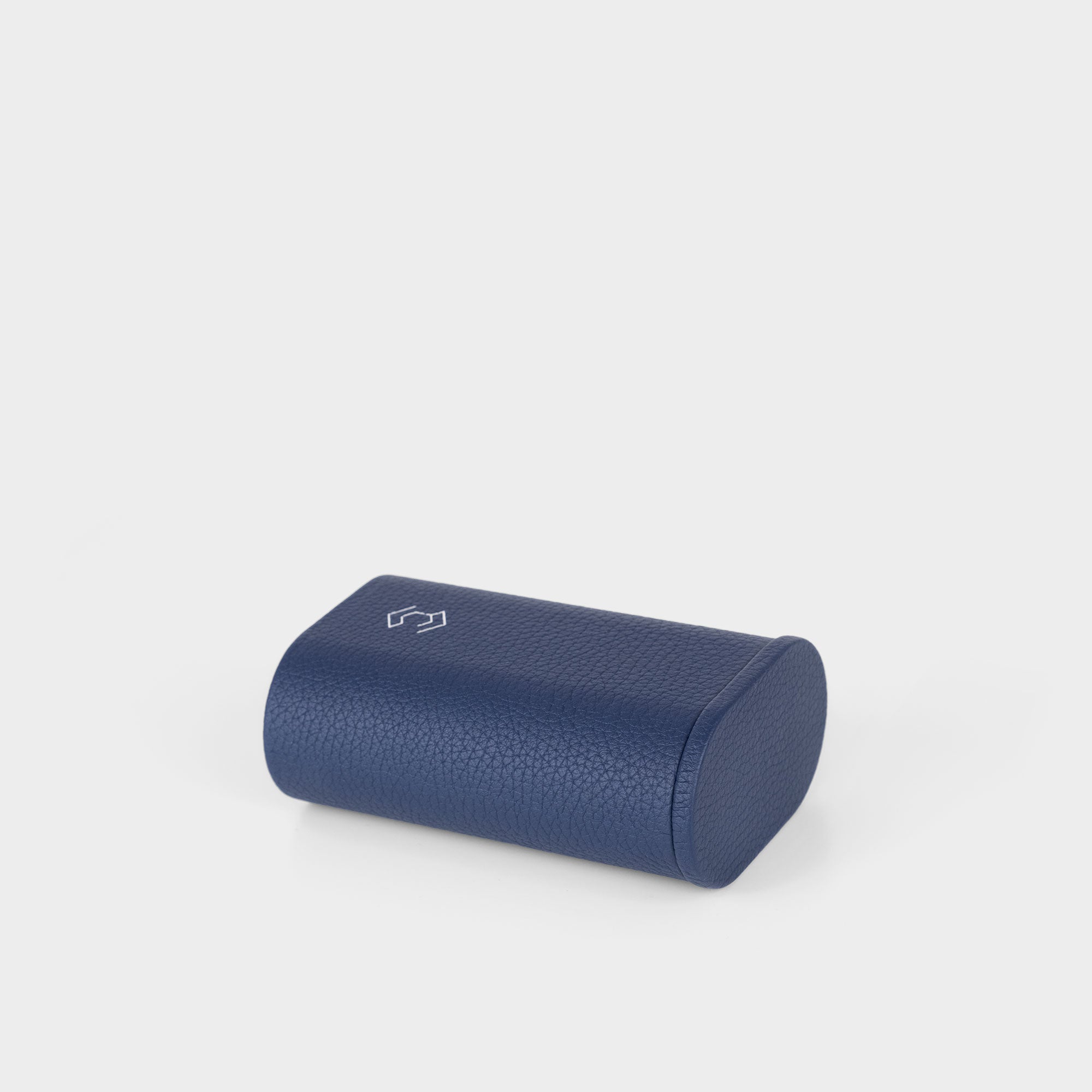 Product photo of closed Oscar 1 sapphire leather watch roll by Charles Simon