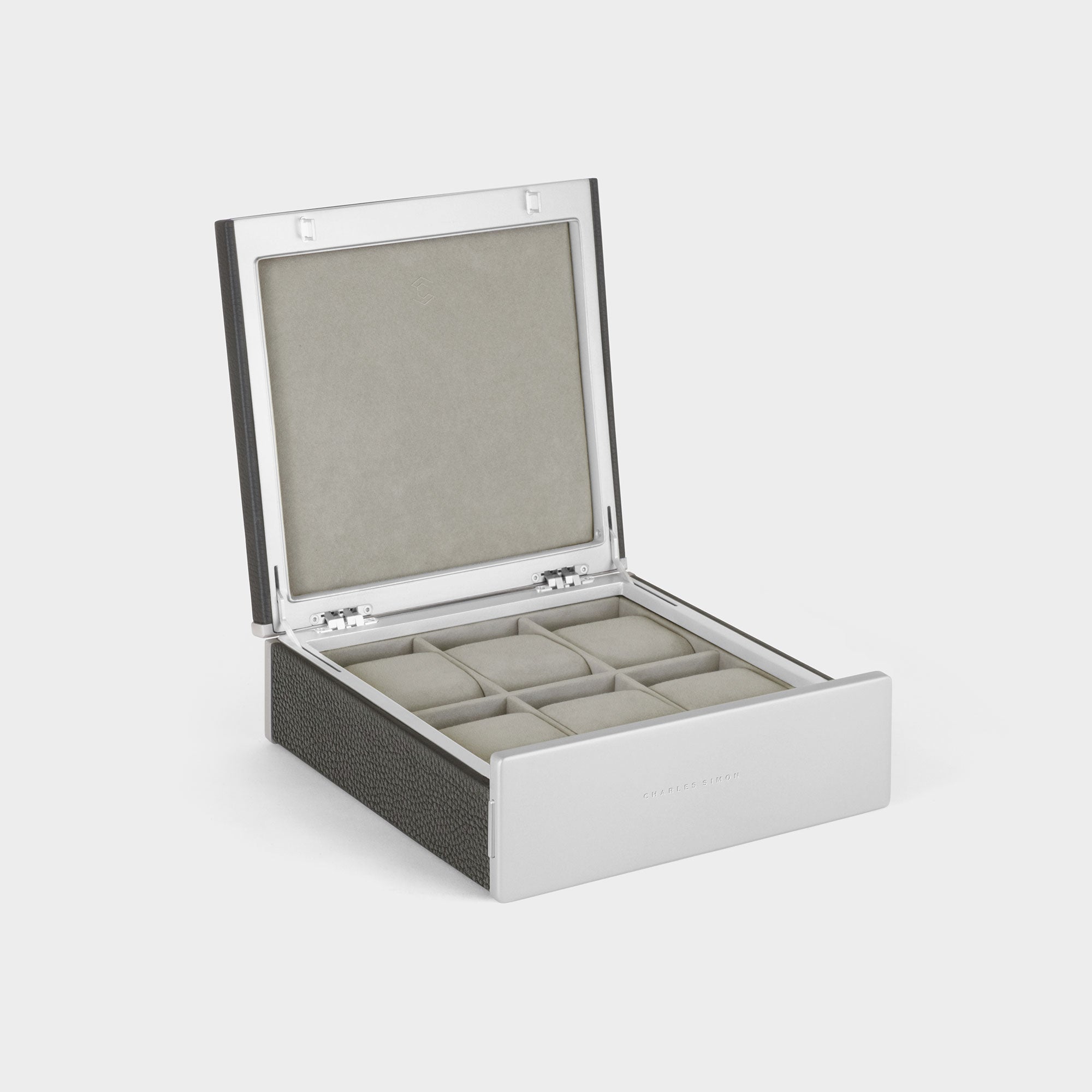 Spence Watch box in graphite Charles Simon