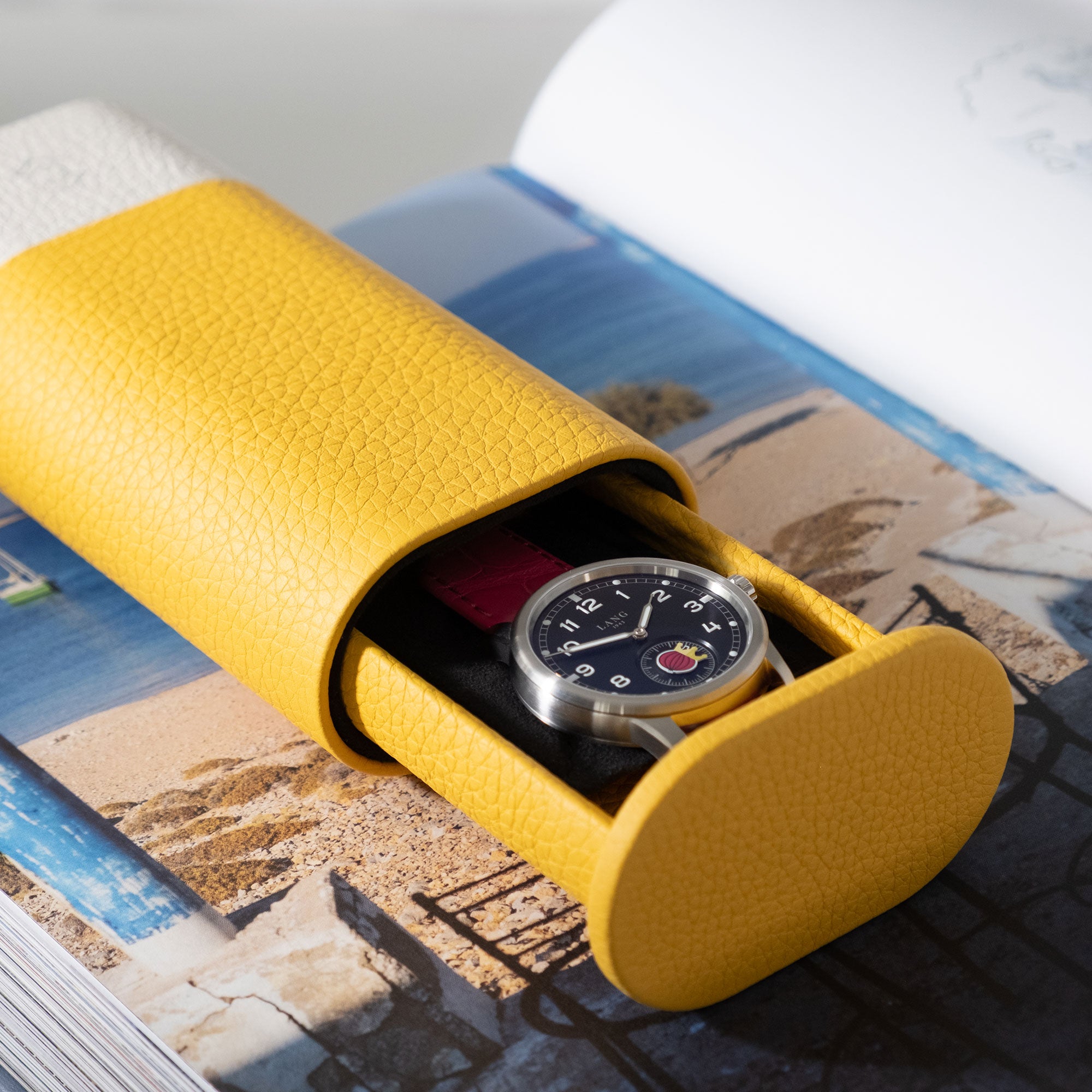 OSCAR 1 TALL WATCH ROLL - SUNFLOWER-WHITE