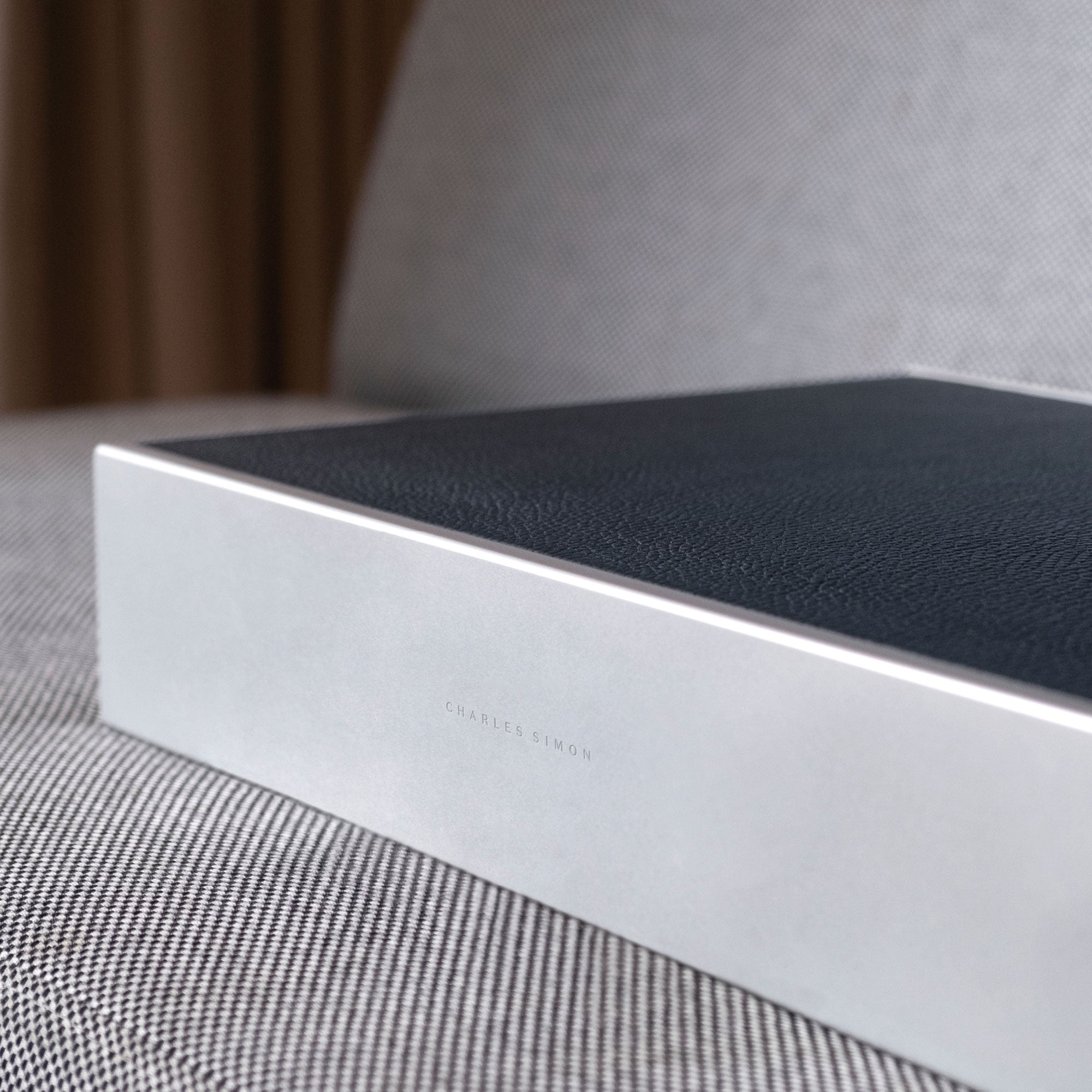 TAYLOR 4 COFFRET À BIJOUX ET MONTRES - MARINE / GRIS
