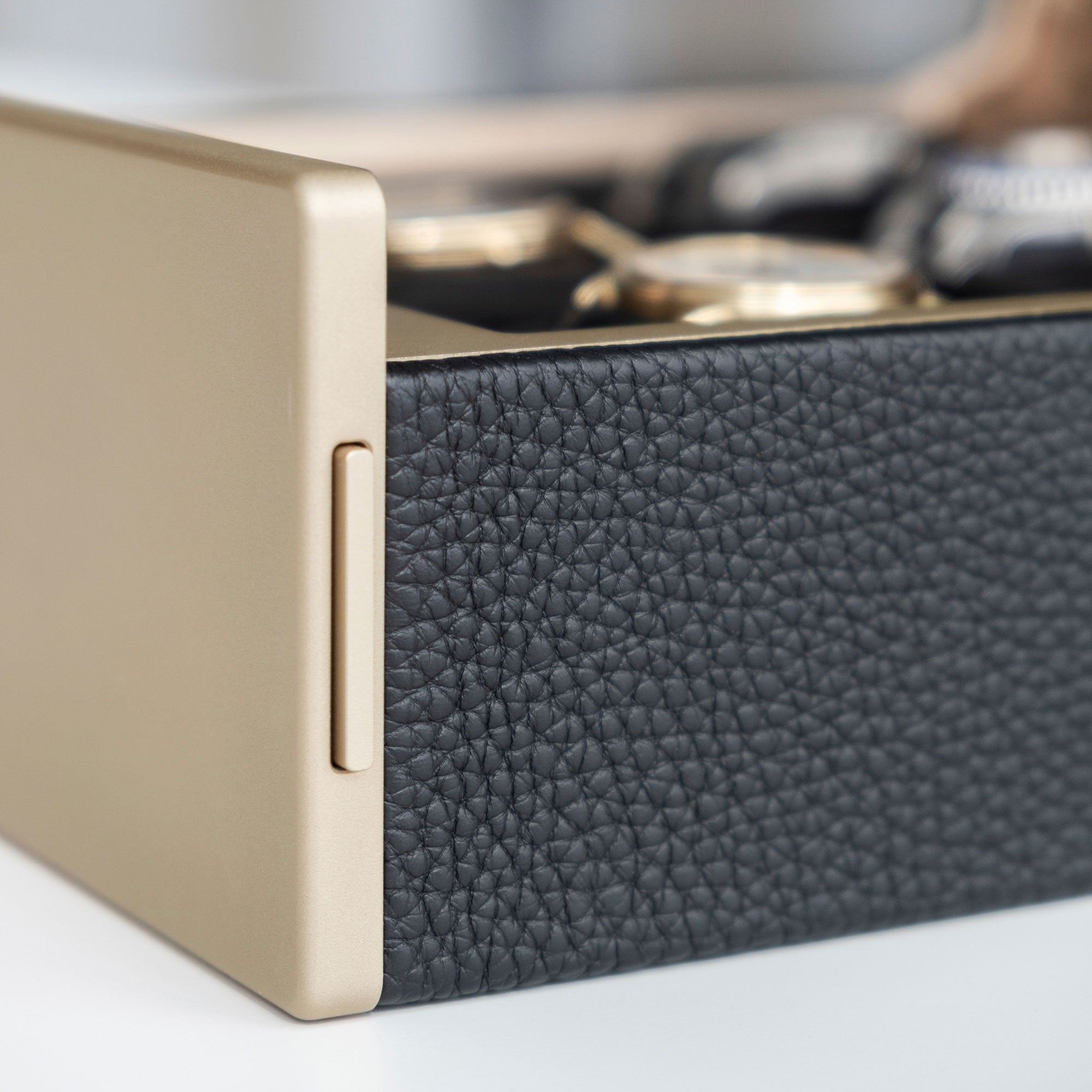 SPENCE 6 COFFRET À MONTRES - NOIR / CHAMPAGNE