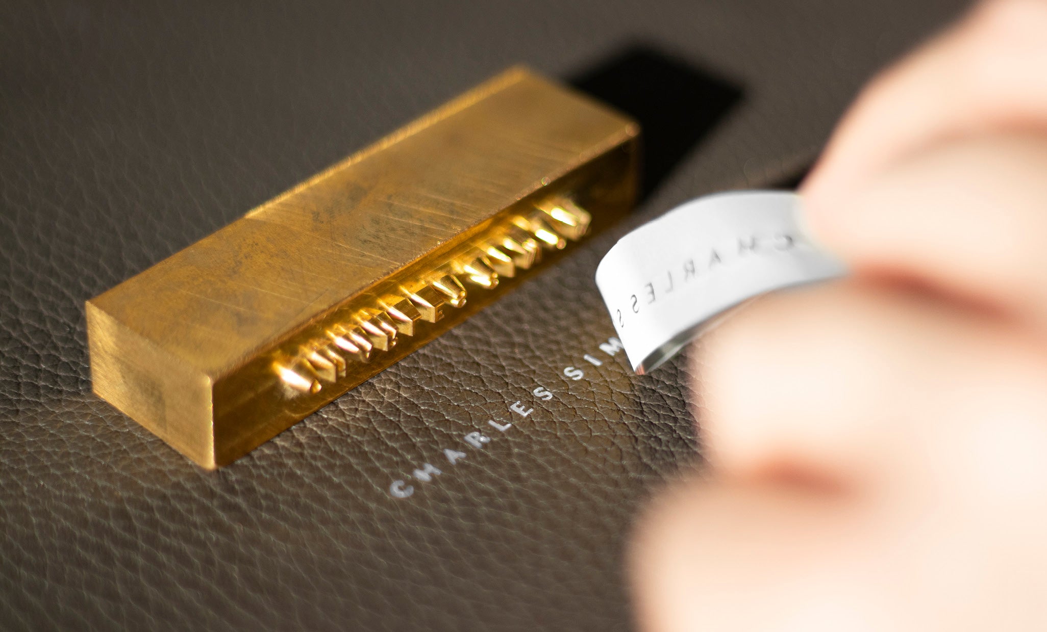 charles simon logo stamped