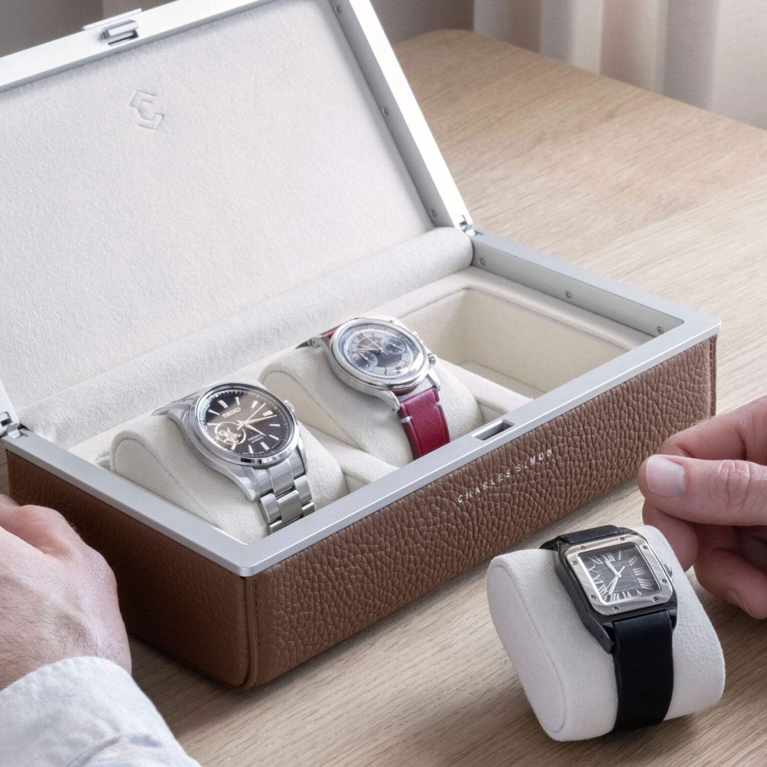 spence 6, eaton 3 and theo roll by Charles Simon, guide on proper selection of watch case / box