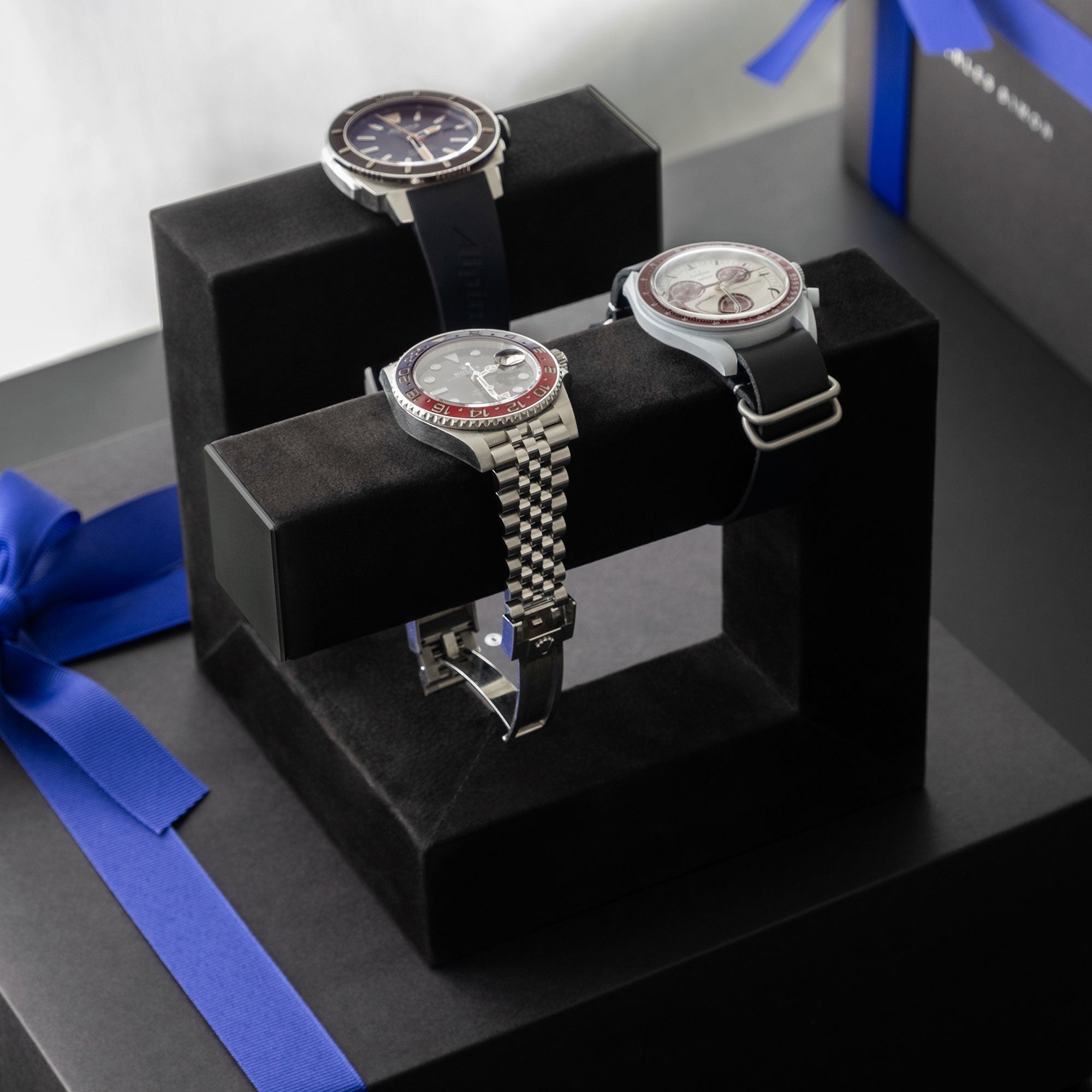 WATCH GIFT SET • THE COLLECTOR - TAN / BLACK