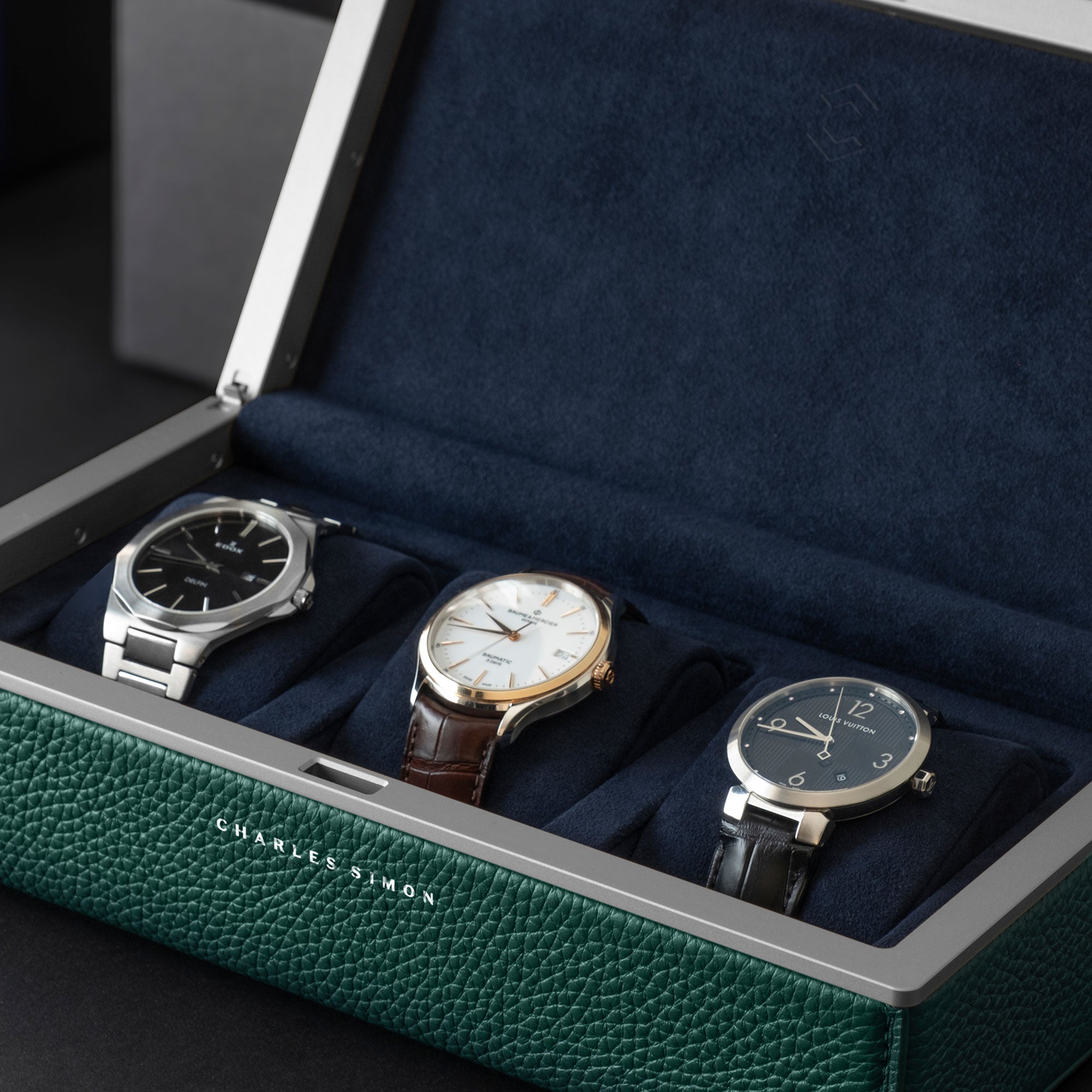 WATCH GIFT SET • THE GENTLEMAN - EMERALD / GREY