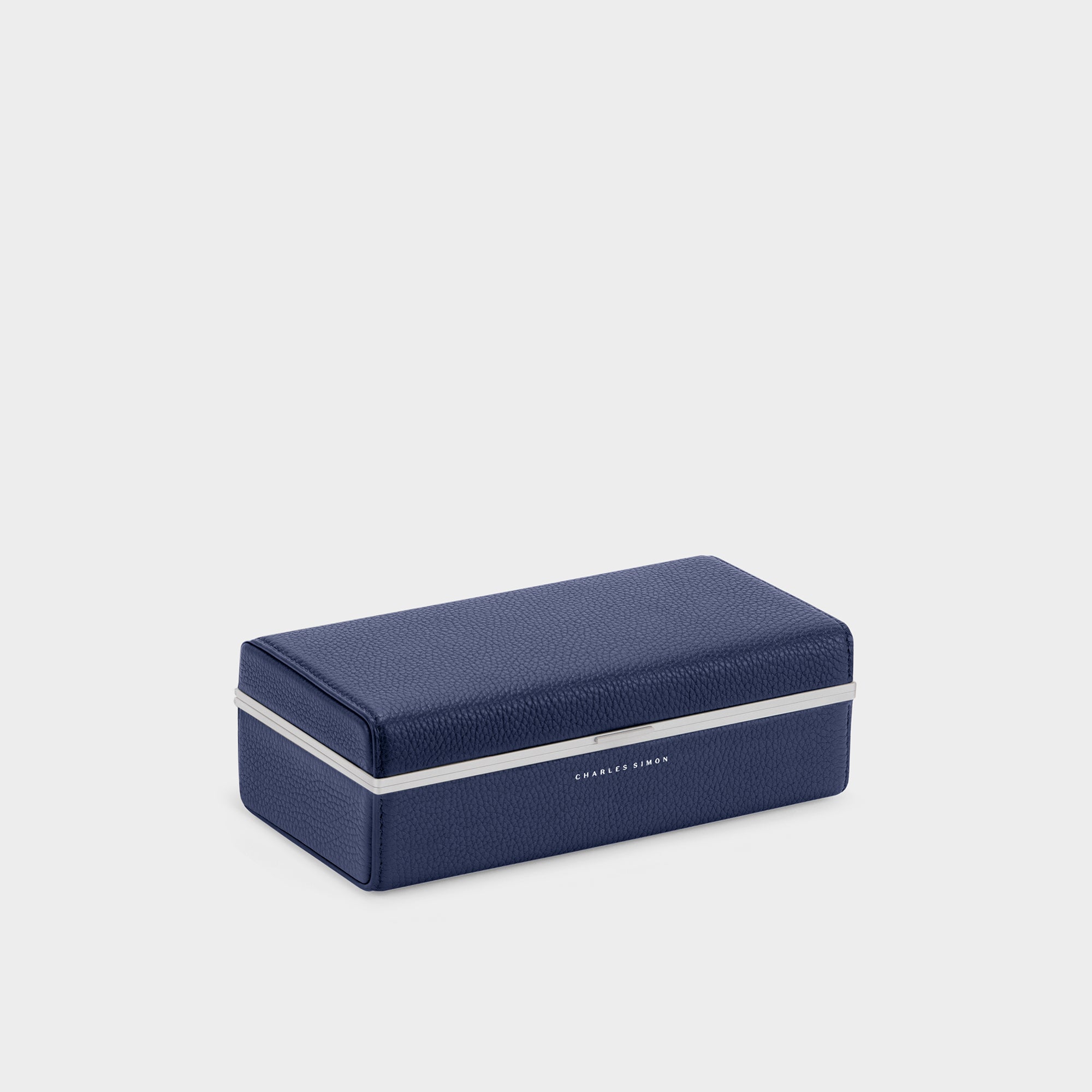 Charles Simon leather watch case in sapphire