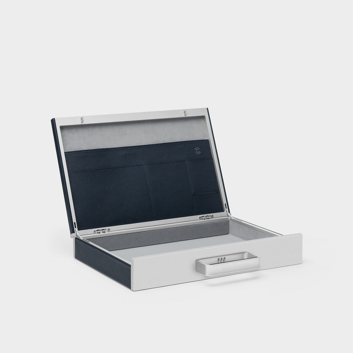 Mackenzie Briefcase in marine - Charles Simon