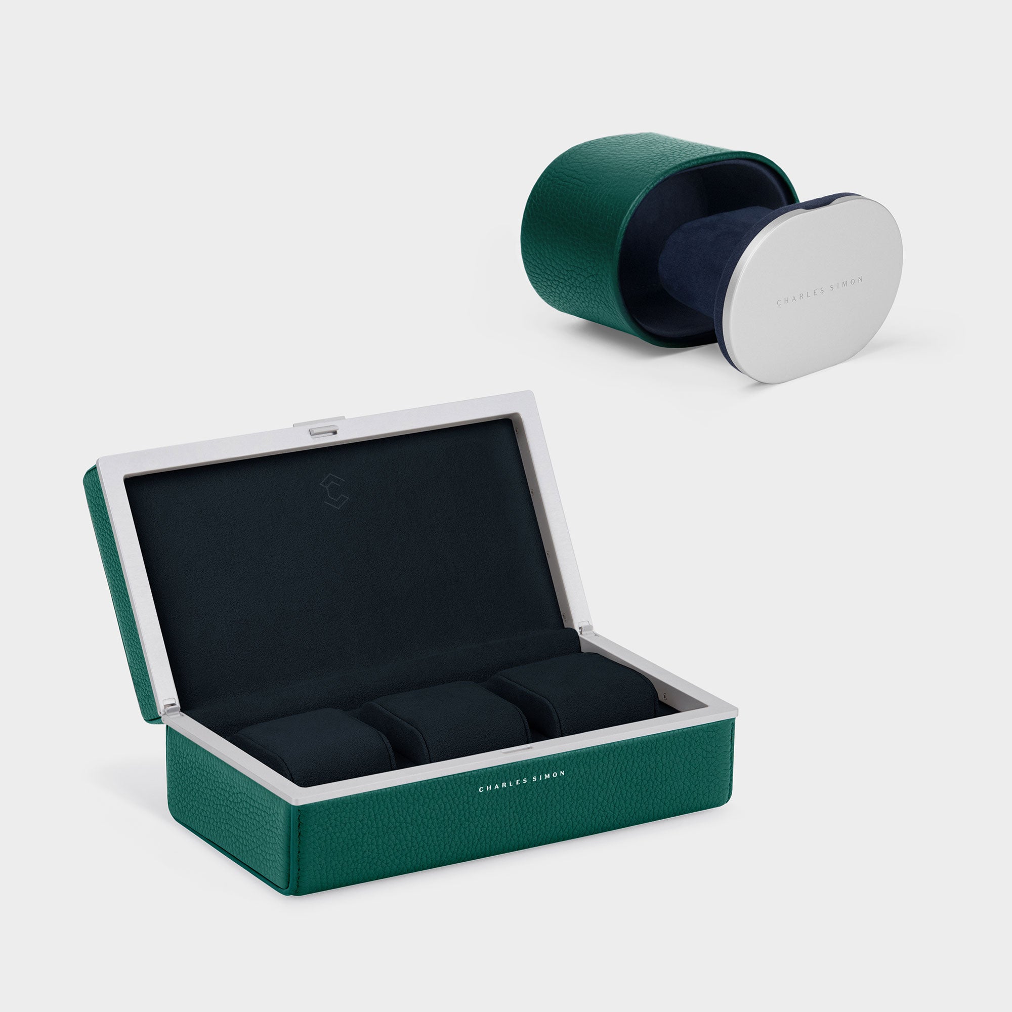 WATCH GIFT SET • THE GENTLEMAN - EMERALD / GREY