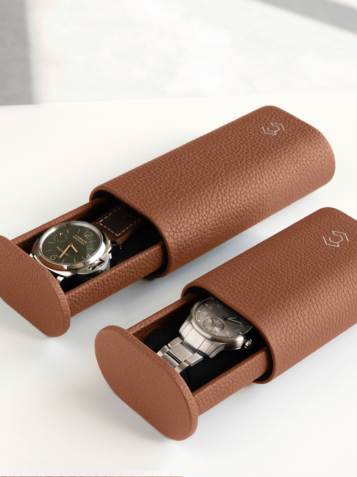 OSCAR 1 DUO WATCH ROLL - TAN / GREY
