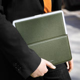 Stylish Fraser travel wallet being held by woman wearing business blazer
