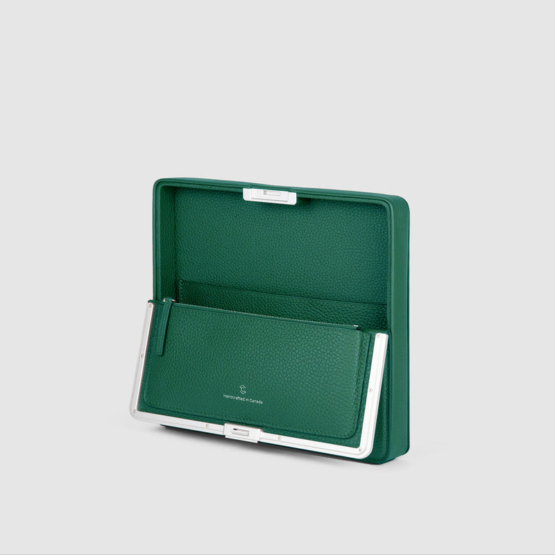 Charles Simon Fraser all in one wallet in emerald open view