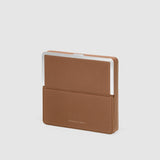 Charles Simon Fraser travel wallet in tan 3/4 view