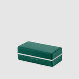 Charles Simon Moraine toiletry case in emerald closed view