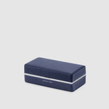 Charles Simon Moraine toiletry case in sapphire closed view