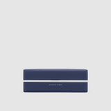 Charles Simon Moraine toiletry case in sapphire front view